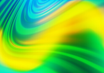 Dark Green, Yellow vector blurred bright background.