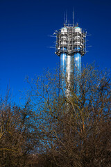 Tower Devin, water reservoir and communication tower in Prague. - 745812822