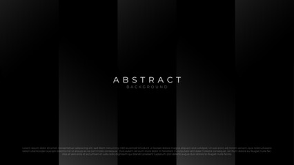 Black Abstract Background with Luxury Dark Wallpaper in 4k. Minimalist Geometric Shapes Design for Poster, Website, Presentation and Banner Vector