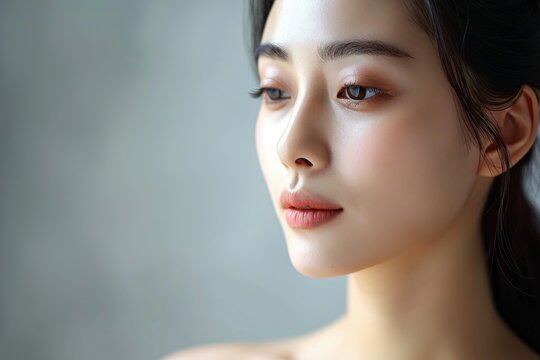 アジア人女性の美容イメージ（スキンケア・ボディケア・エステサロン）, Generative AI
