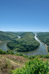 River Saar loop in Mettlach,Saarland,Germany
