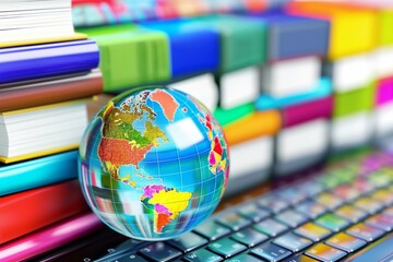 concept of distance learning, advanced training courses via the Internet