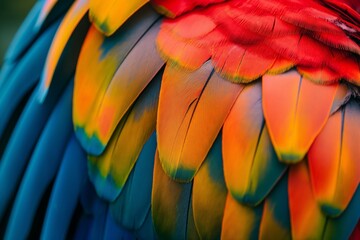Obraz premium Beautiful abstract feathers background, feather texture and pattern, feather wallpaper