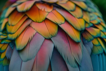 Obraz premium Beautiful abstract feathers background, feather texture and pattern, feather wallpaper