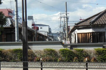 Tobita Shinchi, red light district ruins, Osaka, Japan