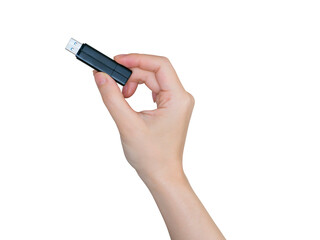 Fototapeta premium USBを持つ手