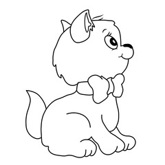 Obraz premium Cat coloring book for kids 