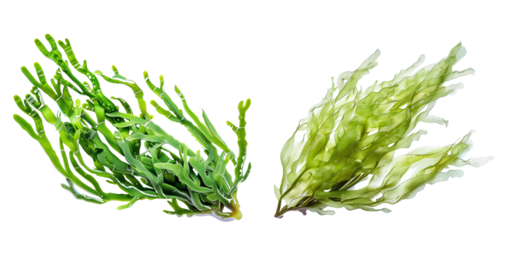 set of  Codium Sea Weed isolated on transparent background