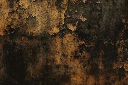 レトロでまだら模様の古い汚れたアンティーク背景テクスチャ, Generative AI