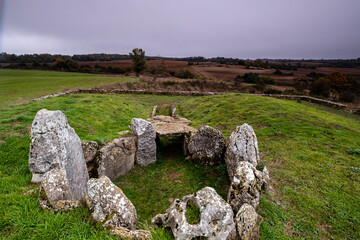 Dolmen of the Cotorrita, Neolithic burial chamber, municipality of Los Altos, Las Merindades, Burgos, Spain