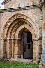 church of Santa María La Mayor, Romanesque, 12th century, Villacantid,Cantabria, Spain