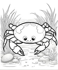 crab cartoon page