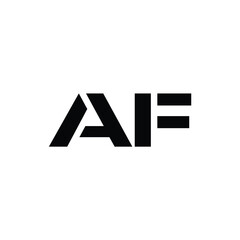 Obraz premium af logo design vector for company Modern alphabet letter AF FA unique logo vector template illustration Alphabet letter icon logo AF