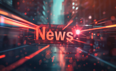 Breaking News: Headline Banner Background