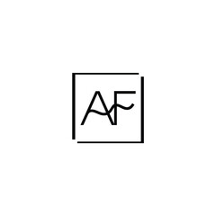 af logo design vector for company Modern alphabet letter AF FA unique logo vector template illustration Alphabet letter icon logo AF