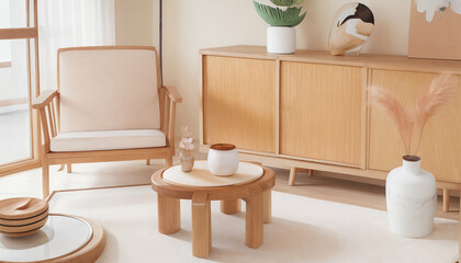 Japanese style modern living room