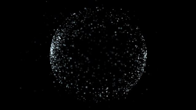 Sphere shape particles, Isolated transparent background, Alpha channel ready.
