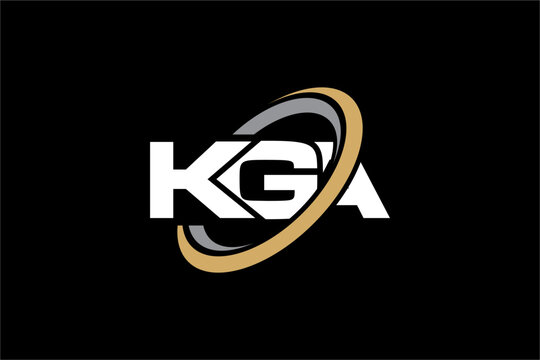 KGA creative letter logo design vector icon illustration