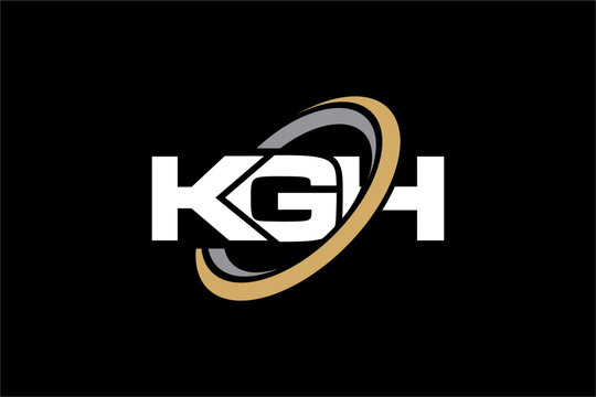KGH creative letter logo design vector icon illustration