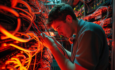 Network Engineer in the Server Room