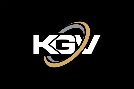 KGV creative letter logo design vector icon illustration