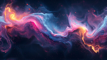 Fototapeta premium Neon Marble Swirl: A Vibrant Display of Neon Colors in a Background
