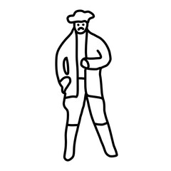 pirate man person bearded face
