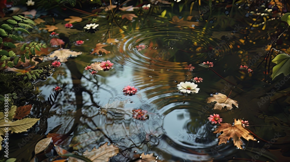 Poster exploration and utilization of natural elements: incorporating natural elements into the photograph 