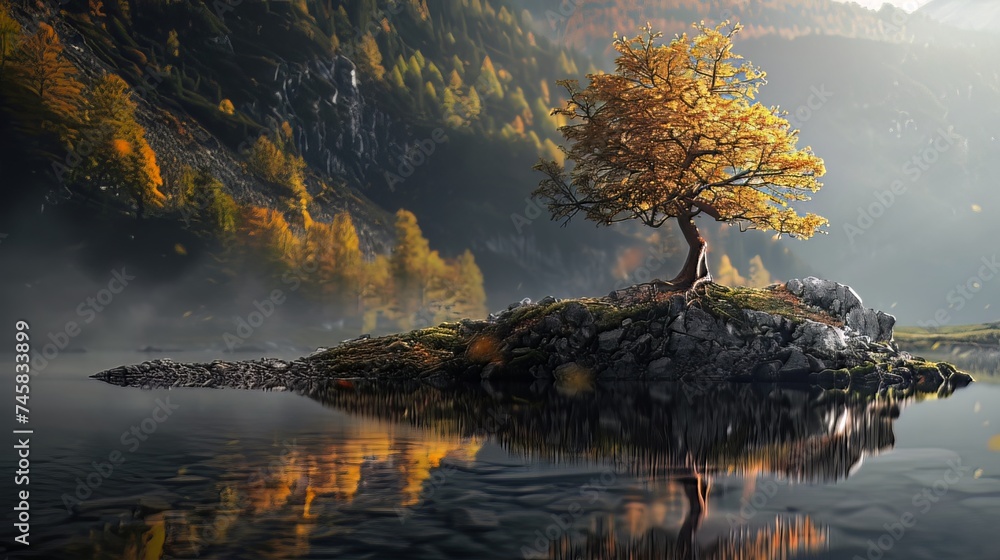 Poster exploration and utilization of natural elements: incorporating natural elements into the photograph 