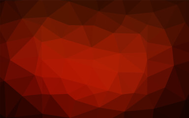 Dark Red, Yellow vector triangle mosaic cover.