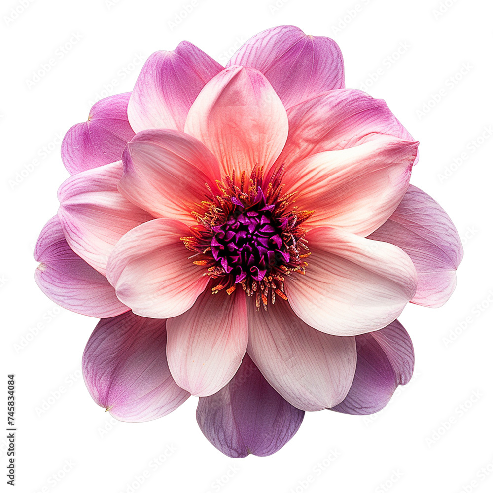 Wall mural A flowers illustration realistic style. On transparent background. png.