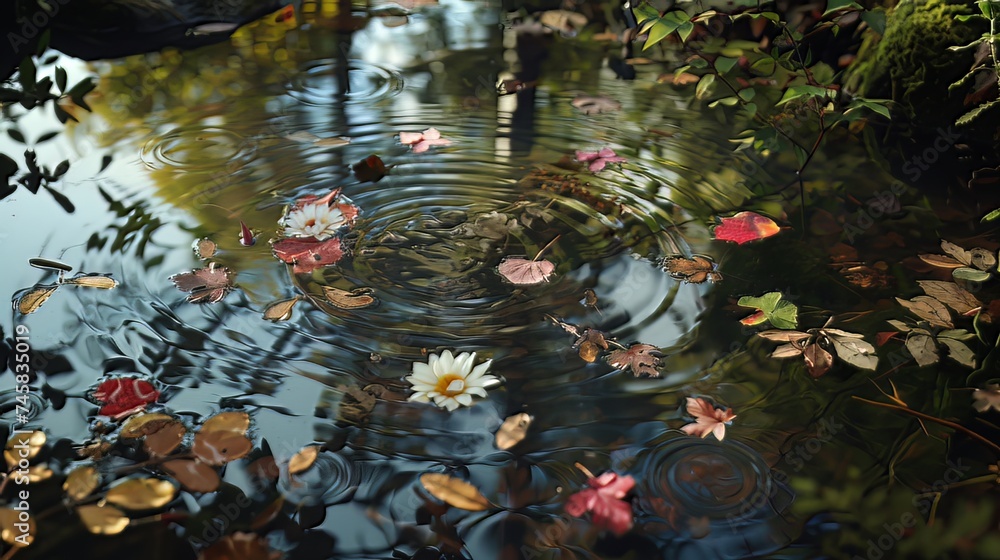 Poster exploration and utilization of natural elements: incorporating natural elements into the photograph 