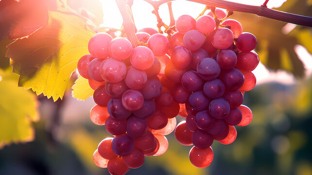 Exquisite grape background picture