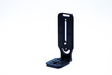 DSLR camera L-bracket for vertical and horizontal switching on quick release tripod head. Panoramic...