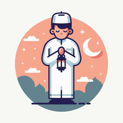person with a heart hand pray