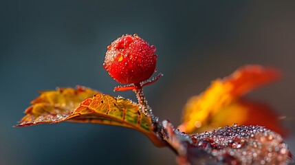 Obraz premium Macro World: Exploring the fascinating world of small objects and nature in detail with close-up shots