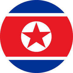 North Korea flag icon, 북한 국기 아이콘