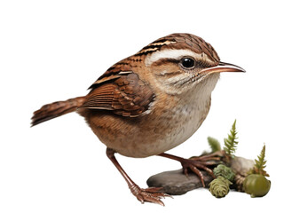 Fototapeta premium Wren on transparent background