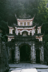 The temple gates of Đầm sen Bích Động in Ninh Binh region of Vietnam © Chris