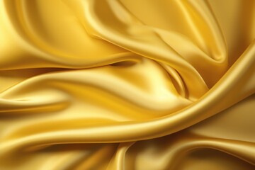 Smooth elegant golden silk or satin texture can use as background. Luxurious background design