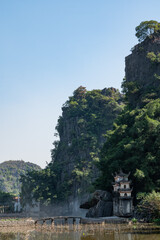 The temple gates of Đầm sen Bích Động in Ninh Binh region of Vietnam © Chris