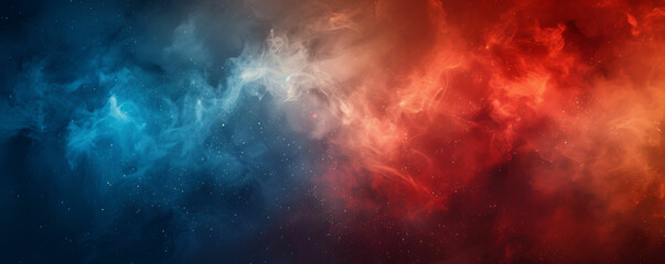 red and blue abstract banner background