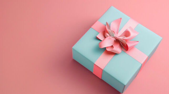 3D rendered gift box on a solid background