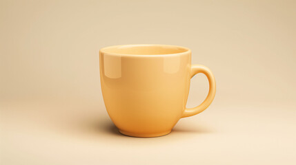 A cup of coffee isolated on a solid background