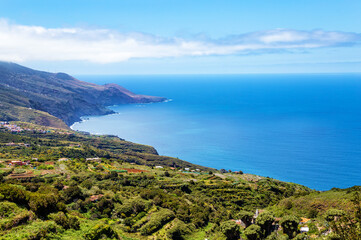 North coast of Island La Palma, Canary Islands, Spain, Europe.