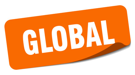 global sticker. global label