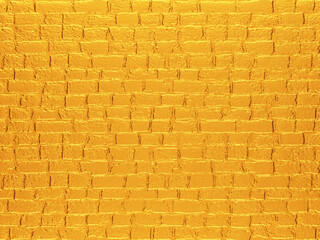 Gold paving stone texture for cover design, cards, flyers, poster, banner. Bronze old paint. Golden grunge backdrop. 3d render golden illustration. Vintage aged metallic texture. Brick background.