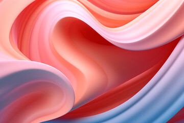 Abstract 3D Colorful Liquid Wave Background