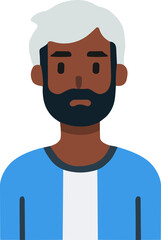 Man head, male face, people avatar.