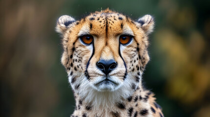 Cheetah Close-Up with Intense Gaze